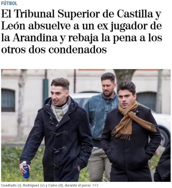 Rebajan las penas a los futbolistas de la Arandina de 38 años a