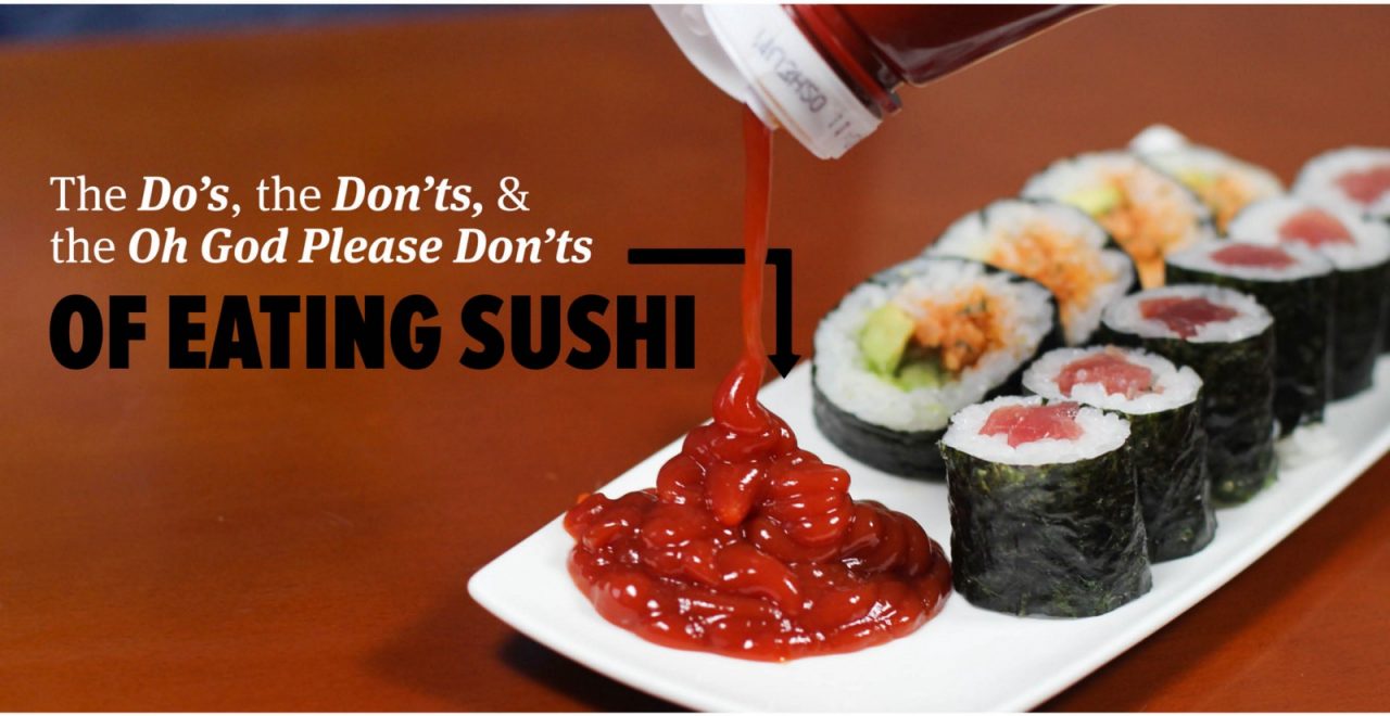 Los DO y los DON'T a la hora de comer sushi