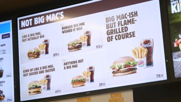 Burger King aprovecha para trolear a McDonald's tras perder la marca Big Mac en Europa