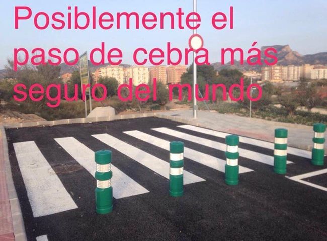 El paso de cebra más seguro del mundo está en Elda (Alicante)