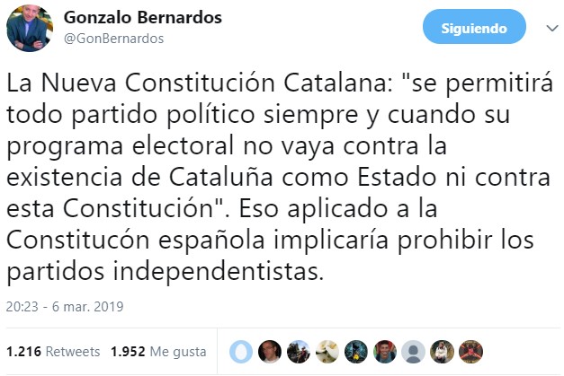 Resulta que la constitución de la república catalana iba a ser aún más "facha" que la española