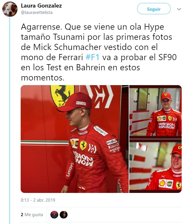 ACTUALIZADO | Bueno, pues ya no queda nada para ver a M.Schumacher montado en un Ferrari. Pero no Michael, sino su hijo, Mick