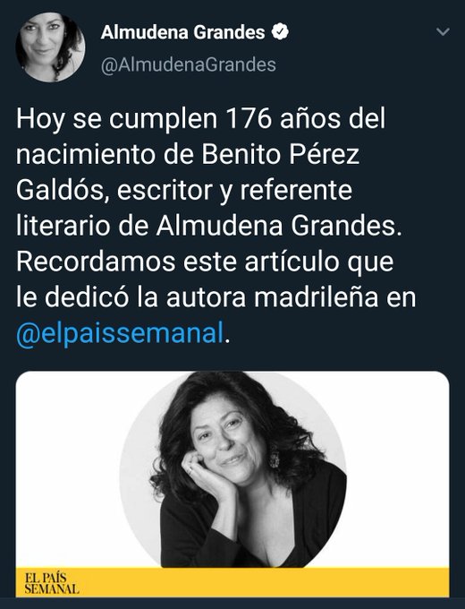 Almudena Grandes, by Almudena Grandes.