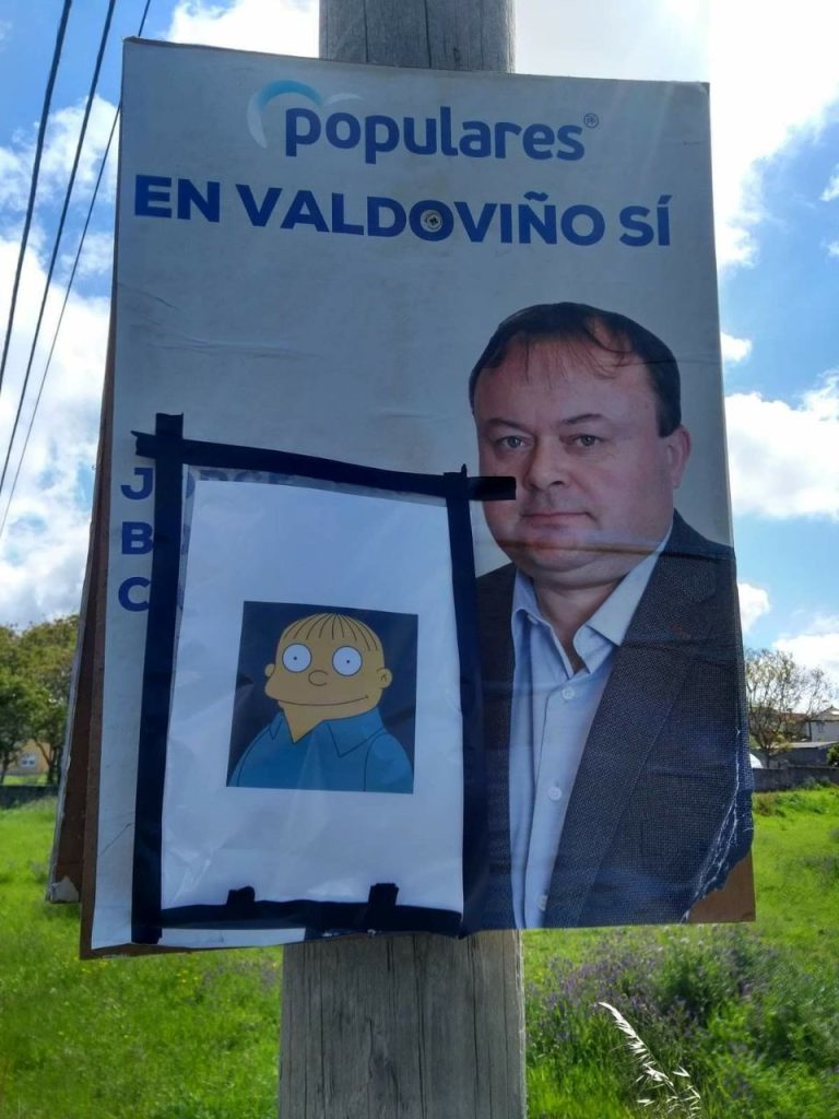 Eslogan del PP en Valdoviño: "Yo me llamo Ralph"