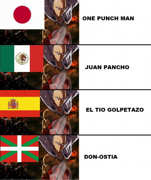 Así se titula One Punch Man en diferentes países