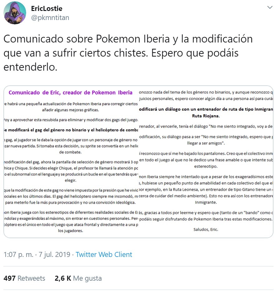 Pokémon Iberia: los ofendiditos lo han vuelto a hacer