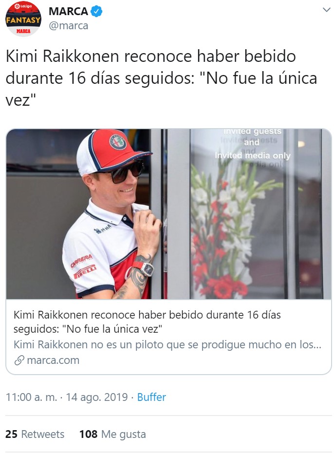 Kimi Raikkonen es un loquillo