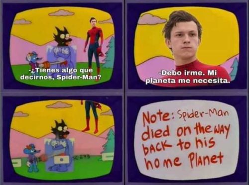 Los Simpsons ya predijeron el final de Spiderman