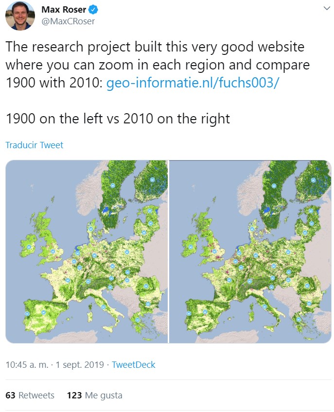 Europa es hoy más verde que hace 110 años