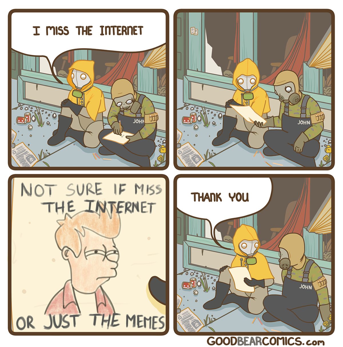 "Echo de menos Internet"