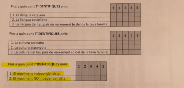 Institutos de Tarragona obligan a realizar una encuesta a alumnos de 2º,3º y 4º ESO donde les piden