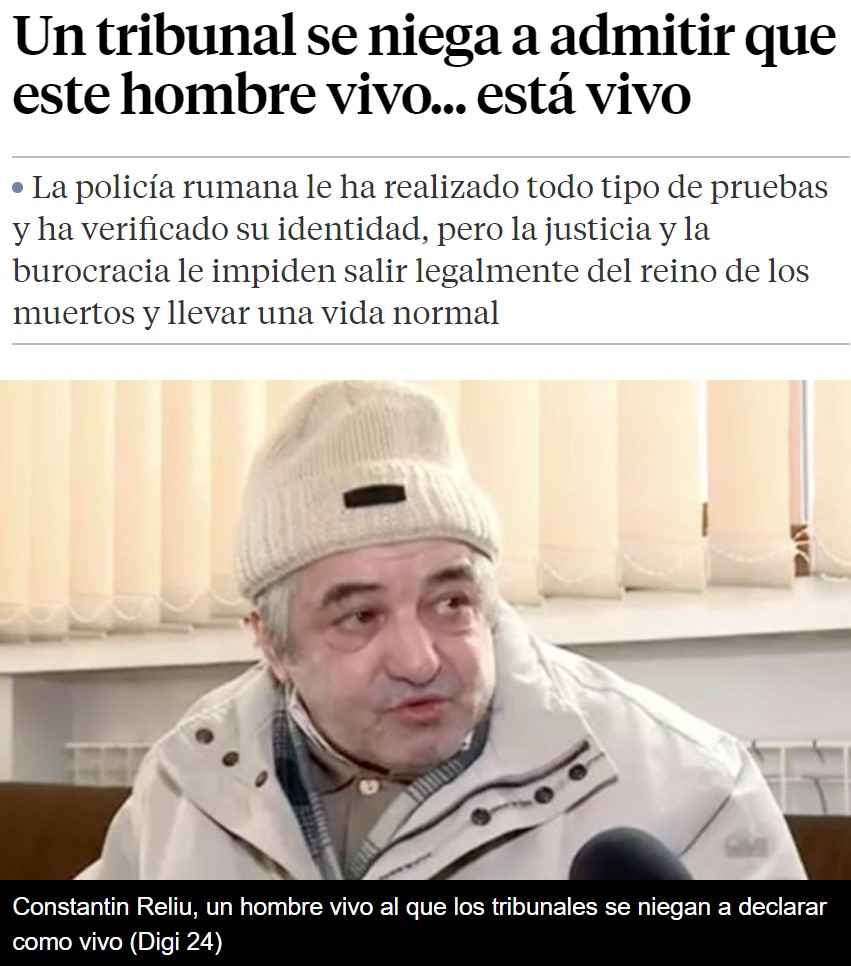 El hombre muerto en vida