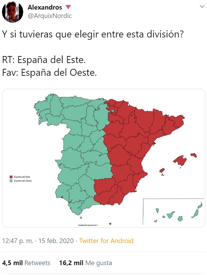 País Vasco, Cataluña, todo el mediterráneo, Baleares... creo que compensa cargar con Murcia. Me quedo con el rojo.