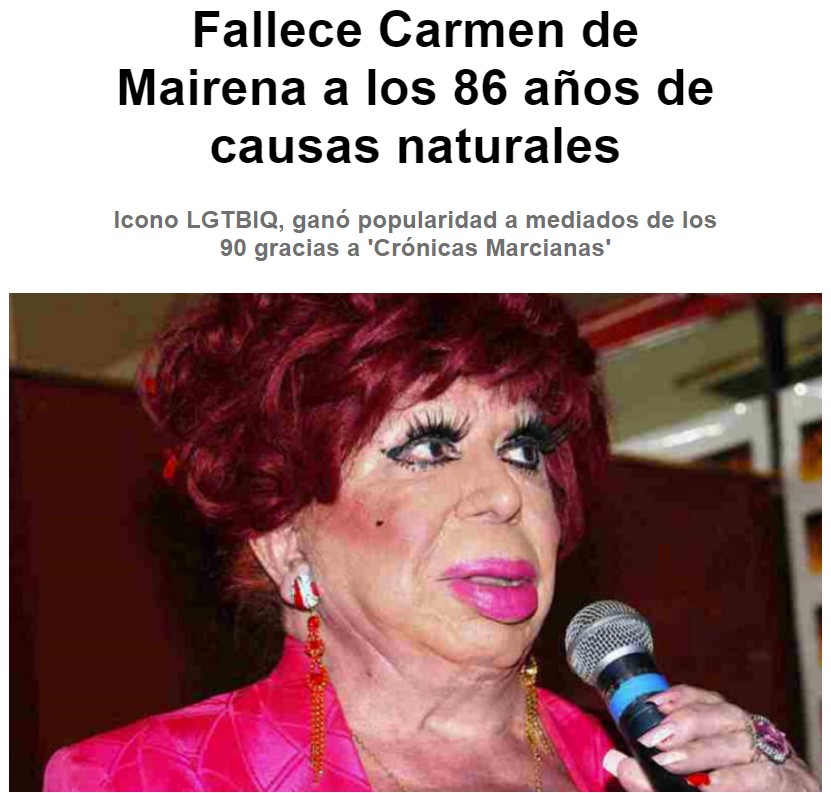 Carmen de Mairena nos ha dejado con 86 años