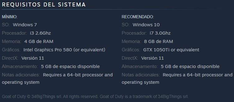 Goat of Duty disponible gratis en Steam