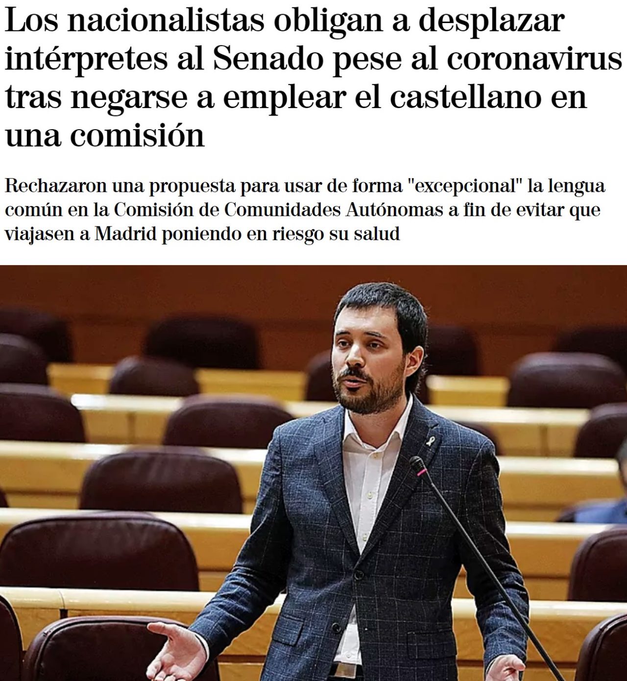 Intérpretes para traducir el catalán en plena pandemia...