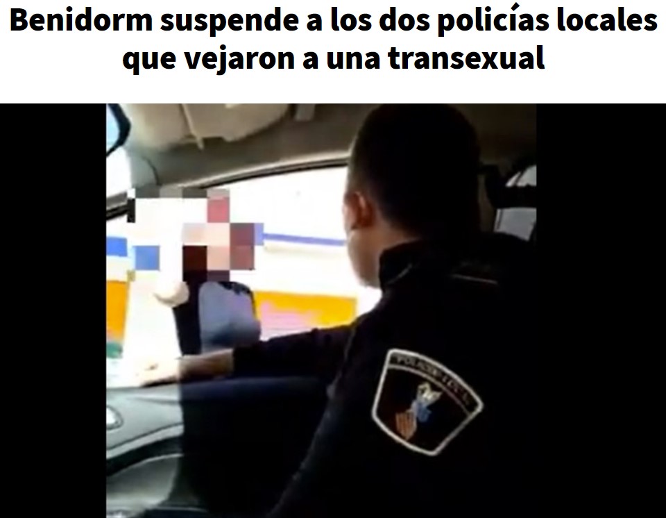 Y hoy en "Policías Polis": Humillando a un transexual