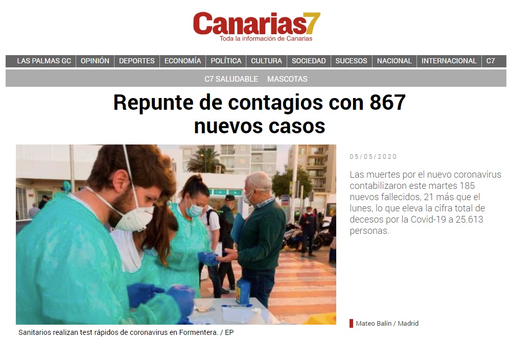 Los contagios experimentan repuntes en toda España tras el comienzo de la desescalada