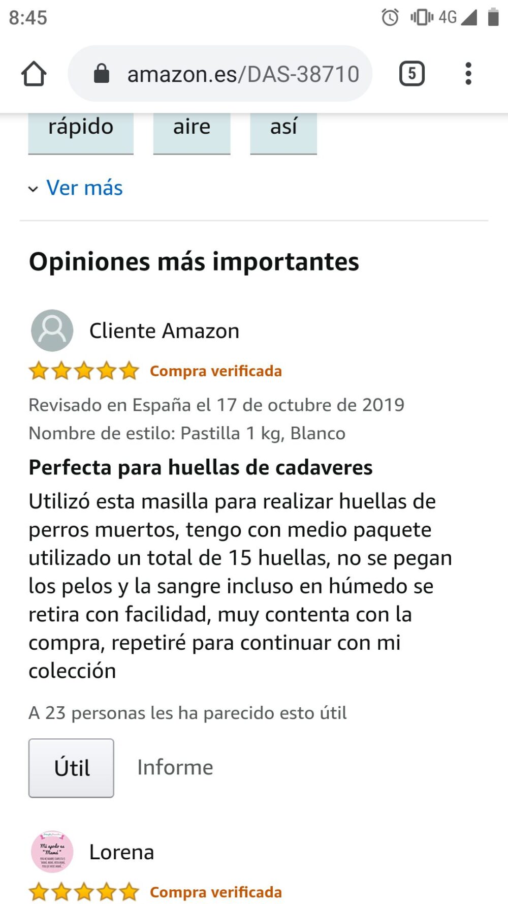Opiniones de Amazon que ya no puedes "desver"