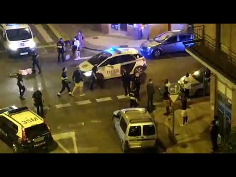 Desalojo policial en un bar de Logroño