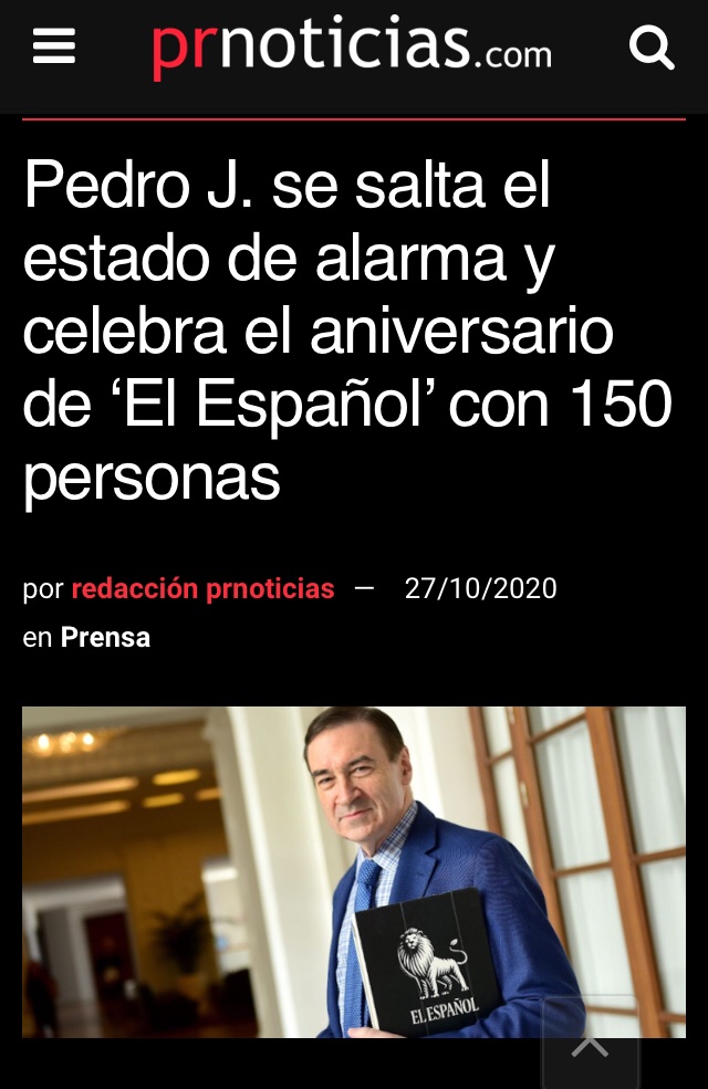 El Español dando una noticia / El Español siendo noticia.