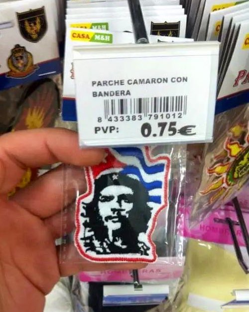 "Parche Camarón con bandera"