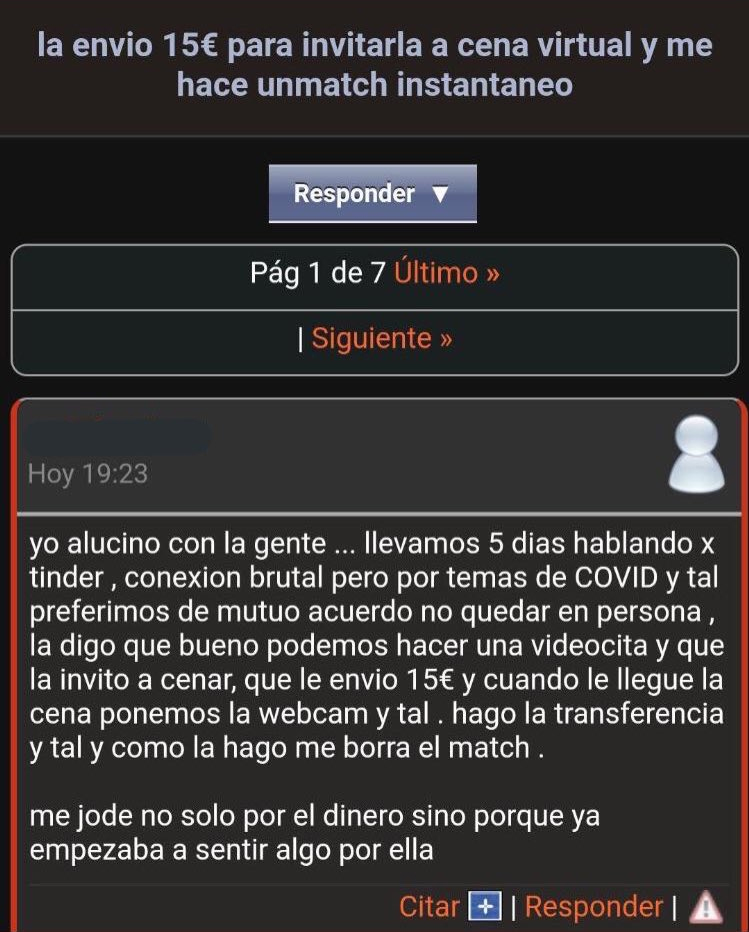 El nivel más bajo conocido de pagafantas: EL PAGACITAS ONLINE FALSAS