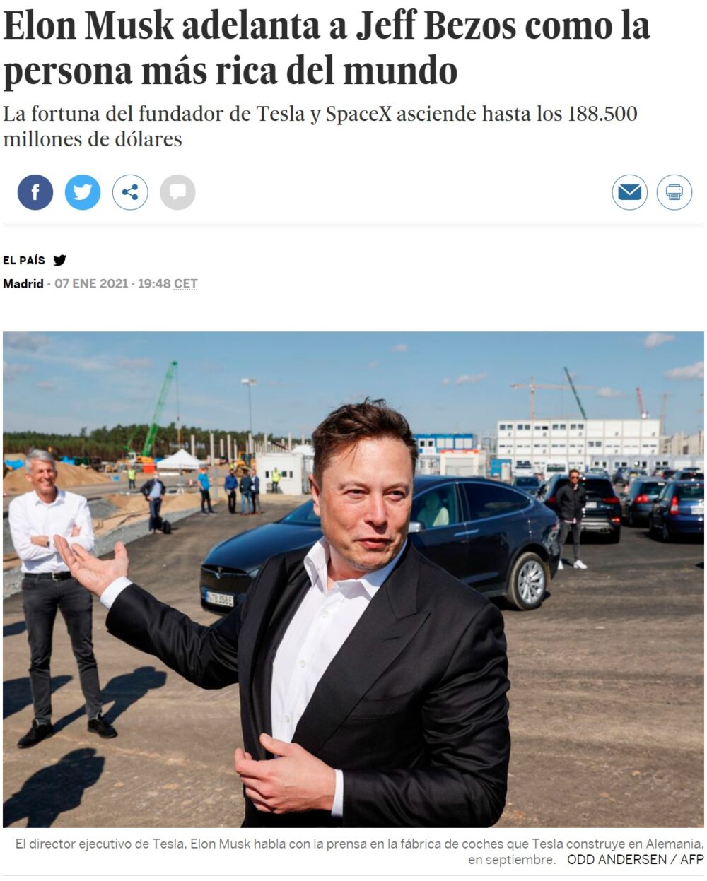 Buenos días a todos, sobre todo a Elon Musk