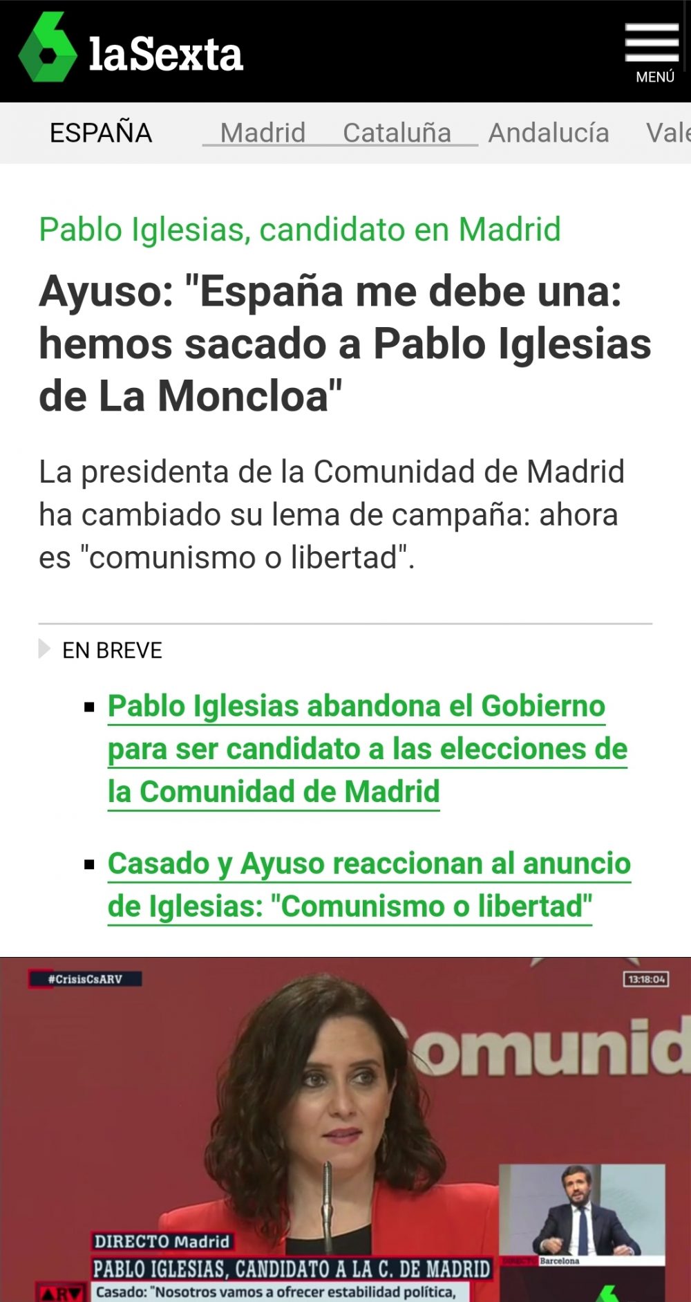 Y el candidato de Podemos por Madrid no podía ser otro que...