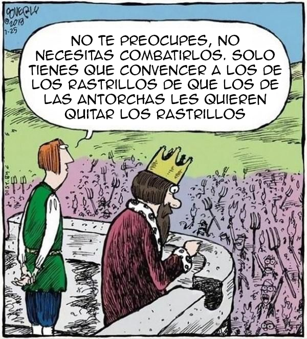Resumiendo en una viñeta la política española (y mundial)