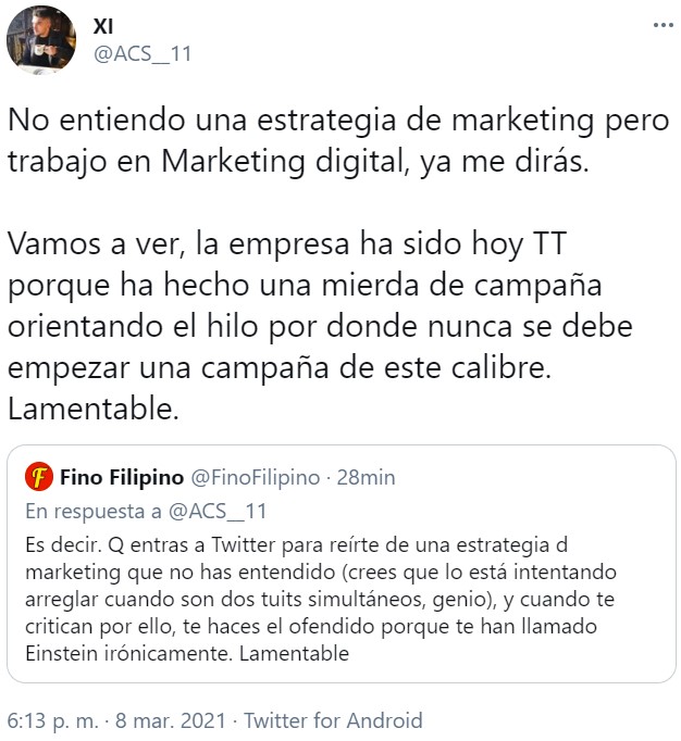 "¿Alguna vez tenéis esa sensación de que la has cagado y cuánto más intentas arreglarlo, más la cagas?"