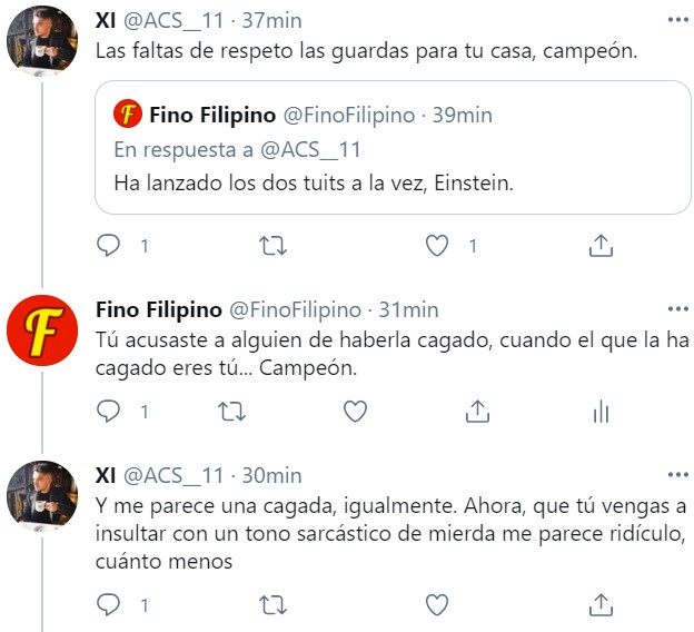 "¿Alguna vez tenéis esa sensación de que la has cagado y cuánto más intentas arreglarlo, más la cagas?"