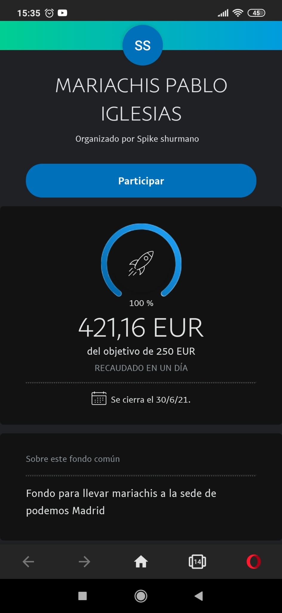 Para que lo diga La Sexta...