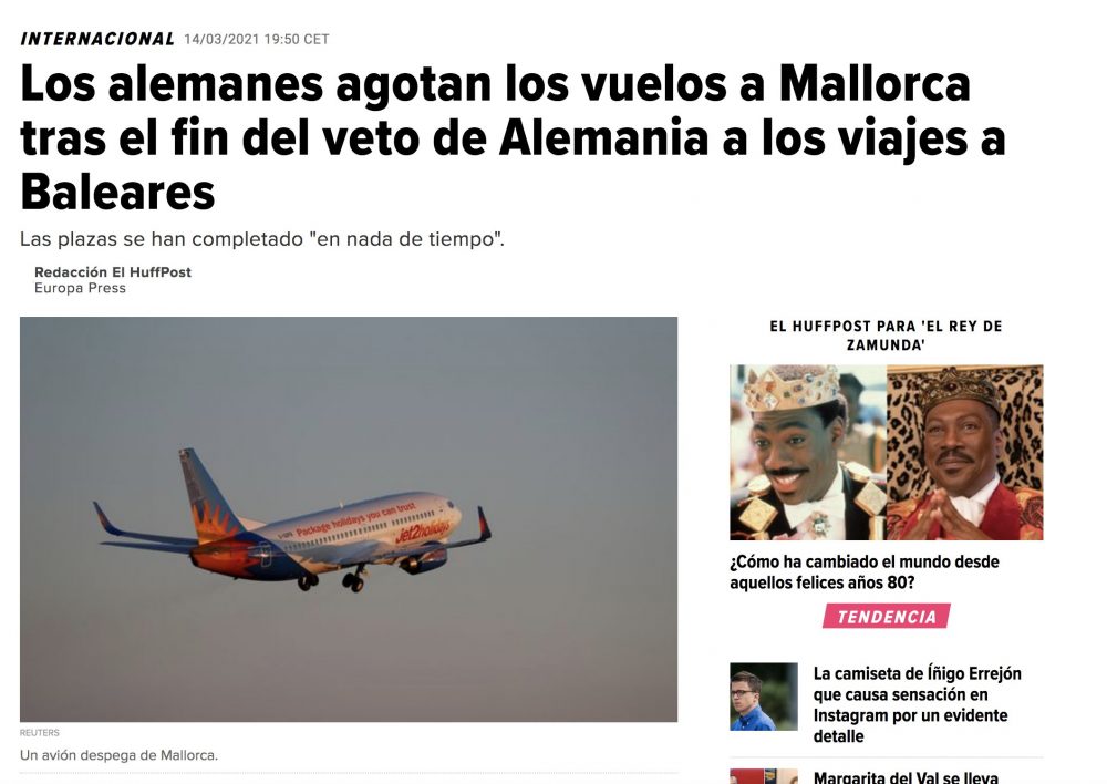 Un saludo a la gente de Mallorca