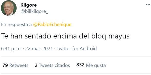 Kilgore presidente, y Delfín ministro de consumo