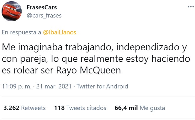Pobre Rayo McQueen :c
