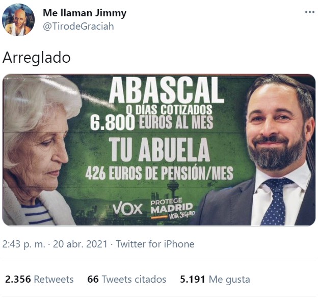 Los demás también sabemos jugar a ese juego, Santi...