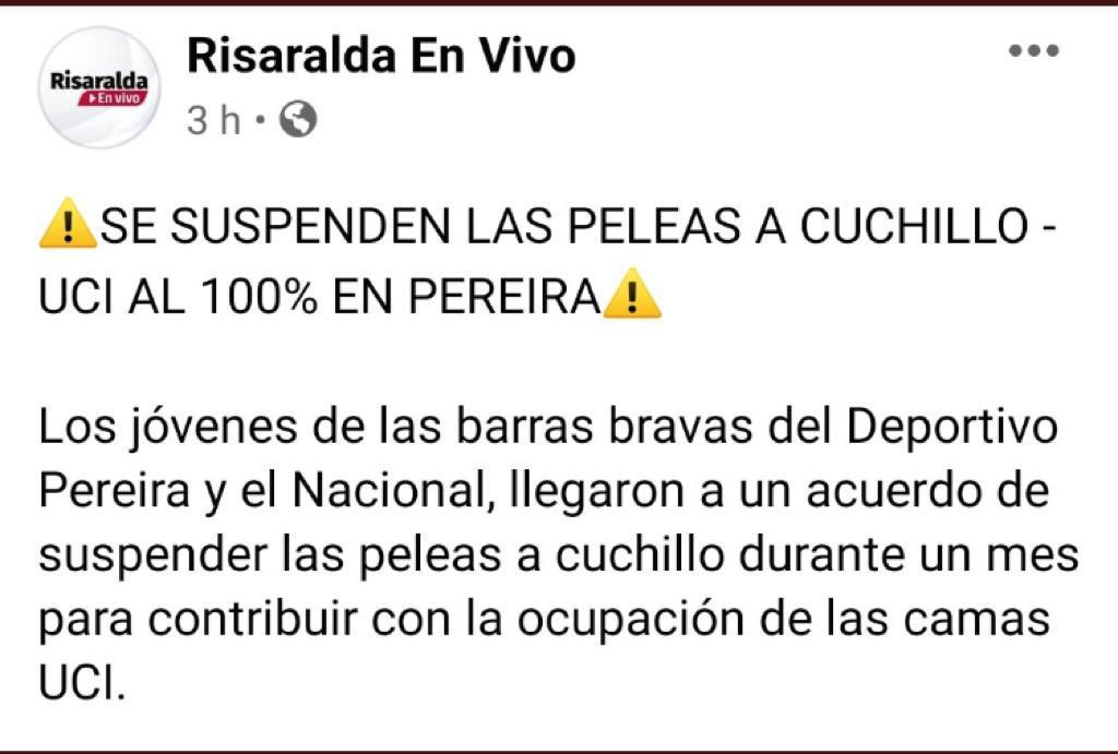 El ejemplo de responsabilidad y solidaridad de los jóvenes colombianos en esta pandemia emociona.