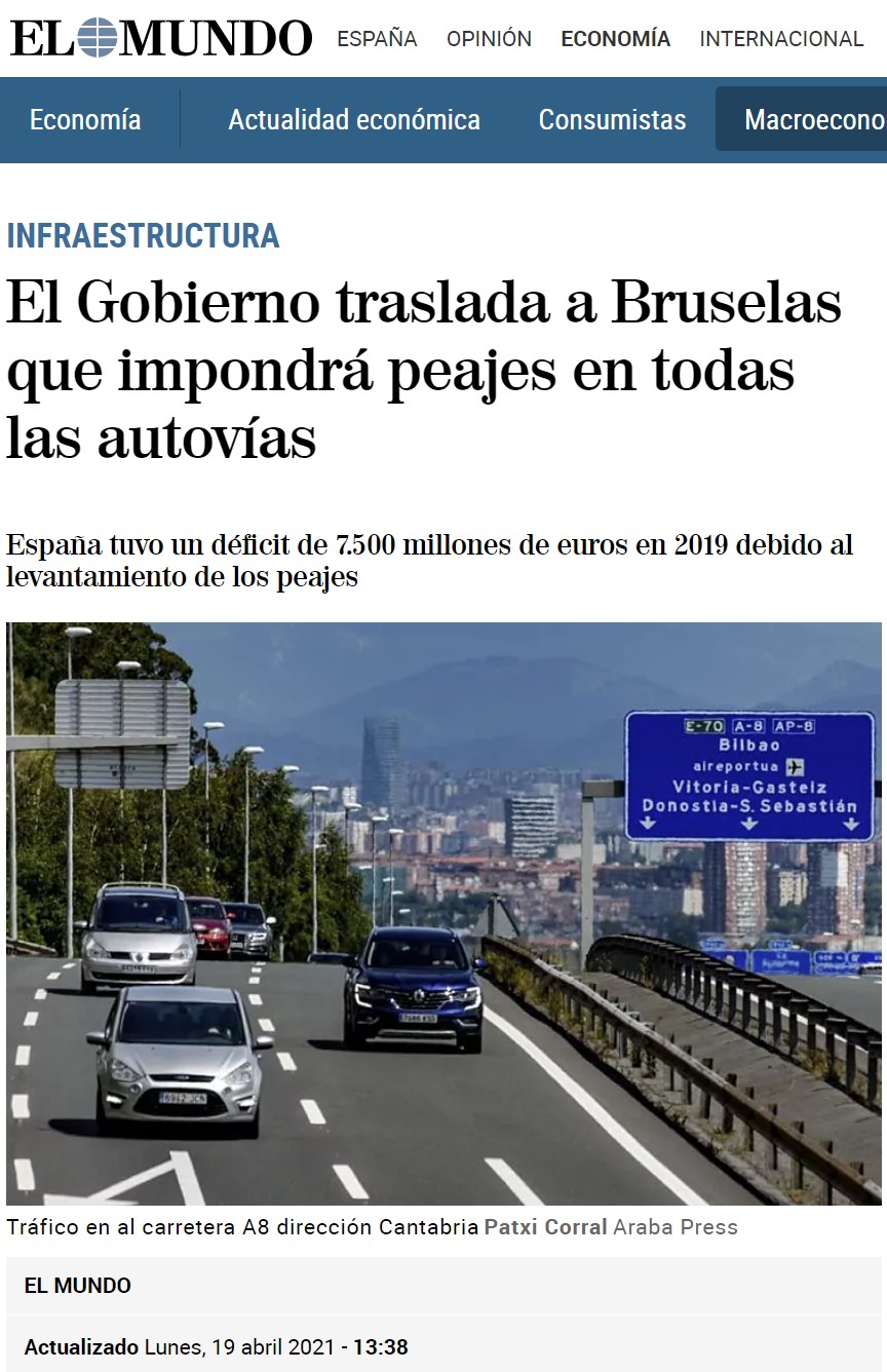 2019: "¡Buenas noticias chicos... algunas autopistas pasarán a ser gratuitas!"