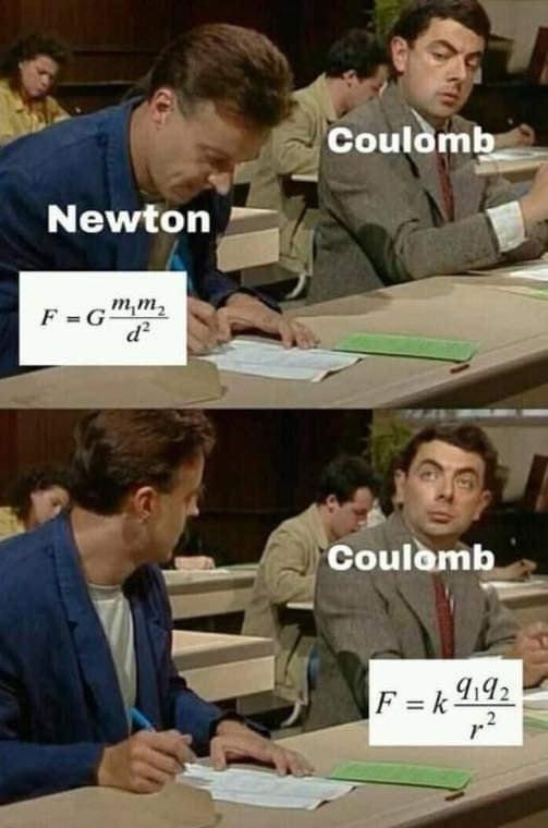 Newton vs Coulomb