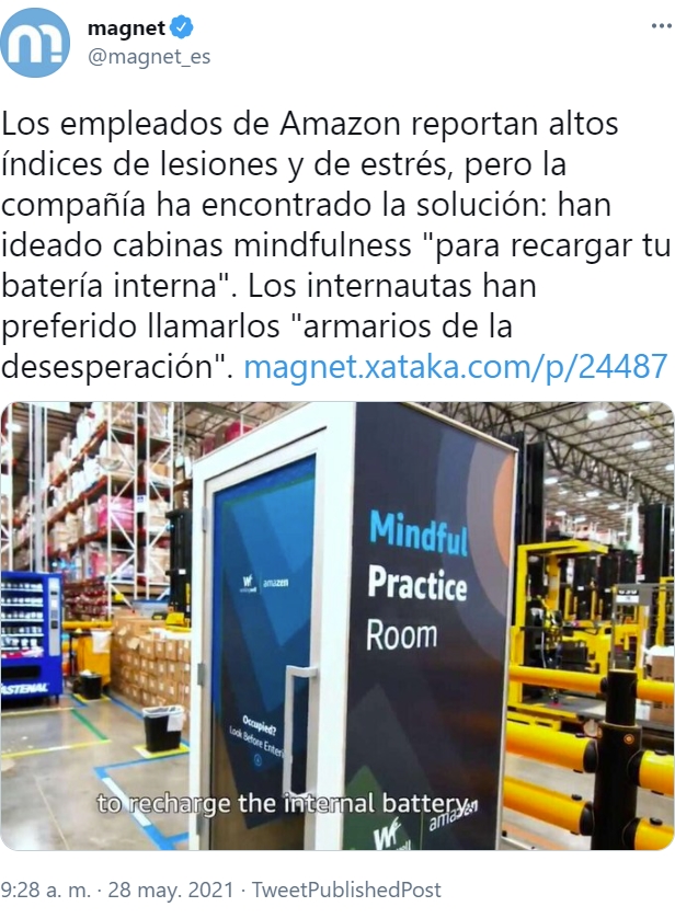 Amazon ha escuchado a sus trabajadores, y ha creado la solución para que puedan gritar de impotencia sin que molesten a sus jefes