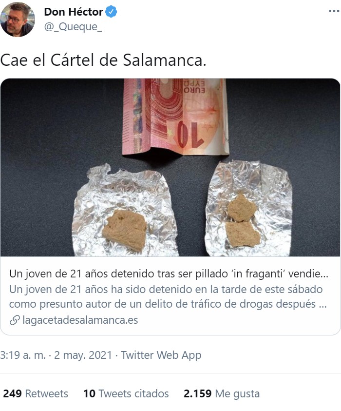 Duro golpe al narcotráfico en Salamanca