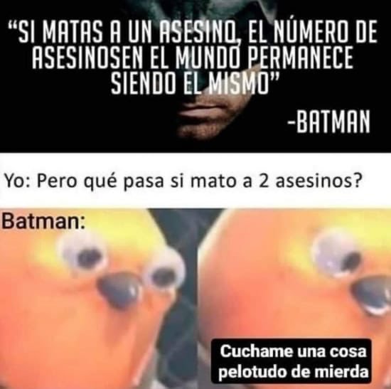 La filosofía de Batman tiene algunas lagunas...