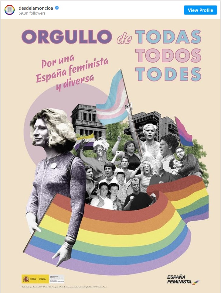 El cartel que acaba de subir el Gobierno a su cuenta de Instagram...