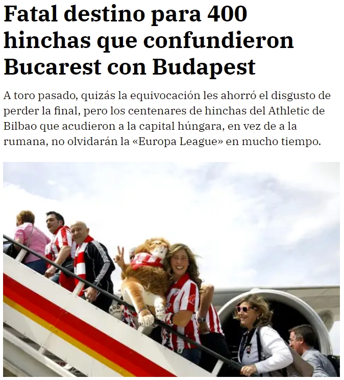 Ha vuelto a pasar: confunden Budapest con Bucarest