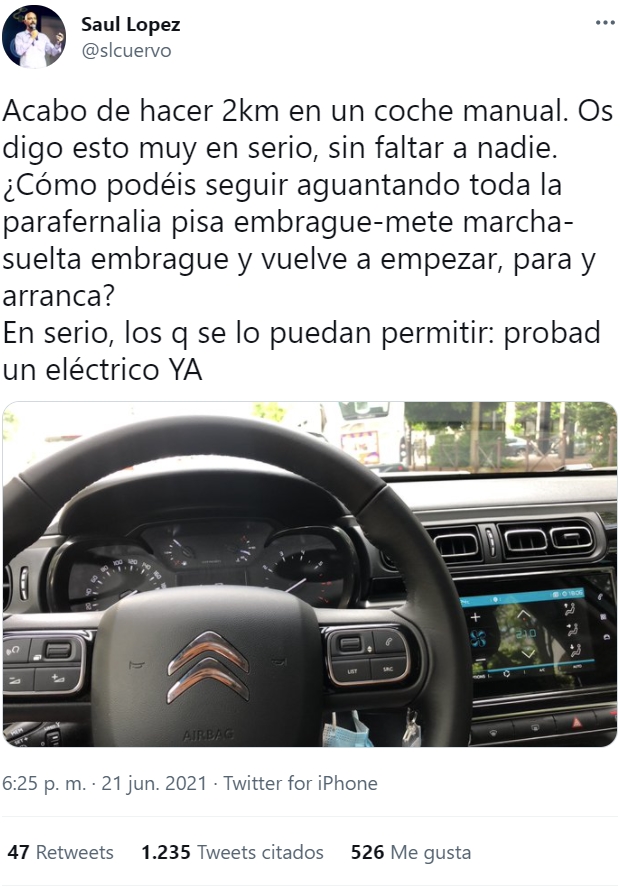 Maldito calvo y su forma moñas de ver la conducción...