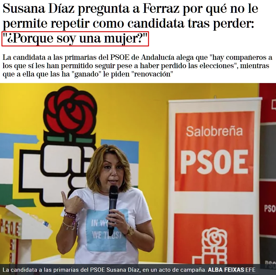 Susana Díaz activó la carta PUSSYPASS