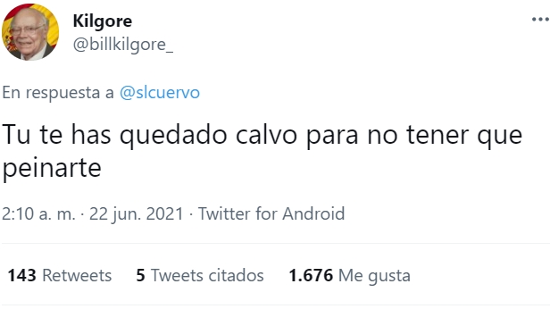 Maldito calvo y su forma moñas de ver la conducción...