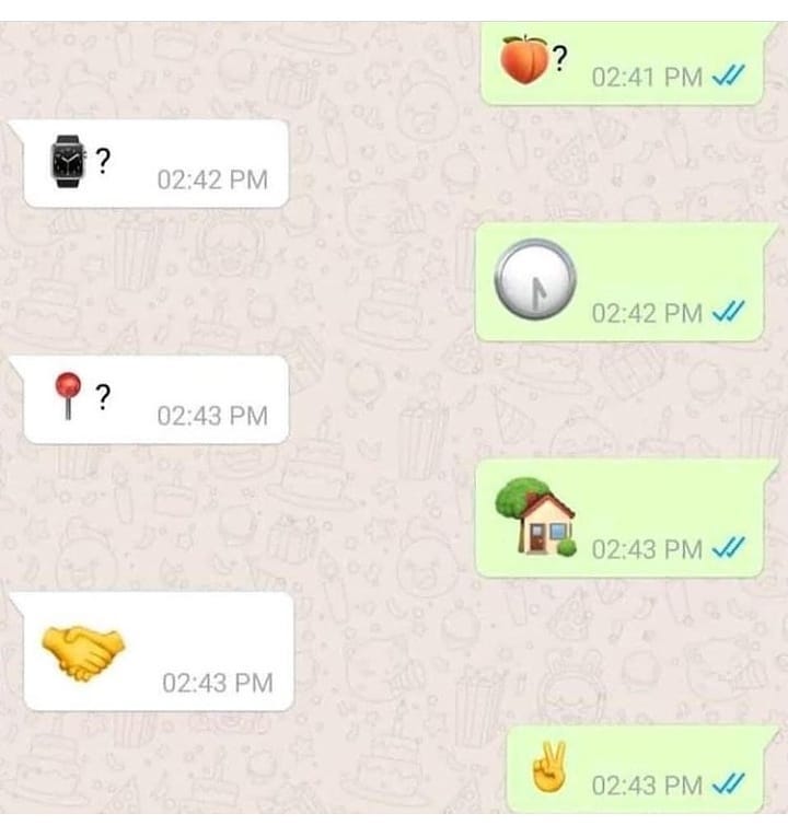 Horas y horas de conversaciones banales dando rodeos pueden ser reducidas a 7 emojis