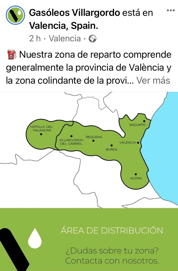 La cobertura de reparto de Gasóleos Villagordo es cojonuda